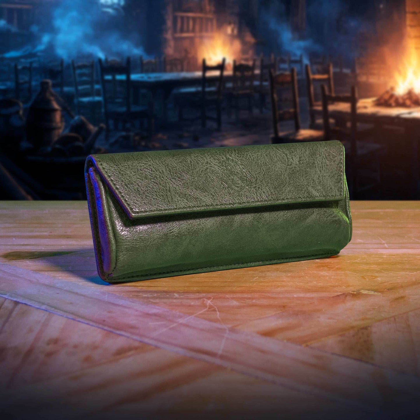 Large Magnetic Pouch - Premium Storage for Game Master Screen DM Accessories - Brown