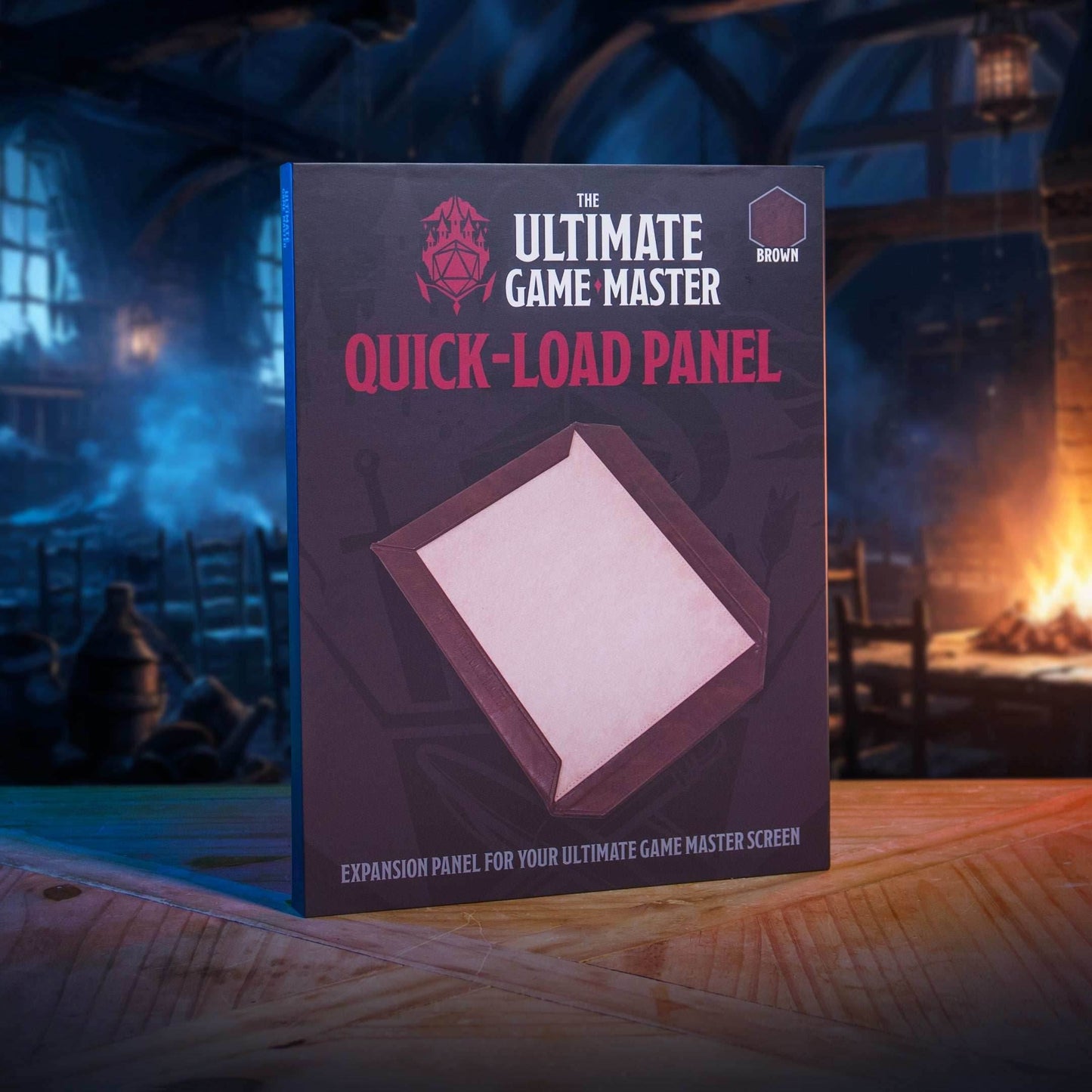 Quick-Load Panel - Magnetic Expansion Accessory for Ultimate Game Master Screen - Brown