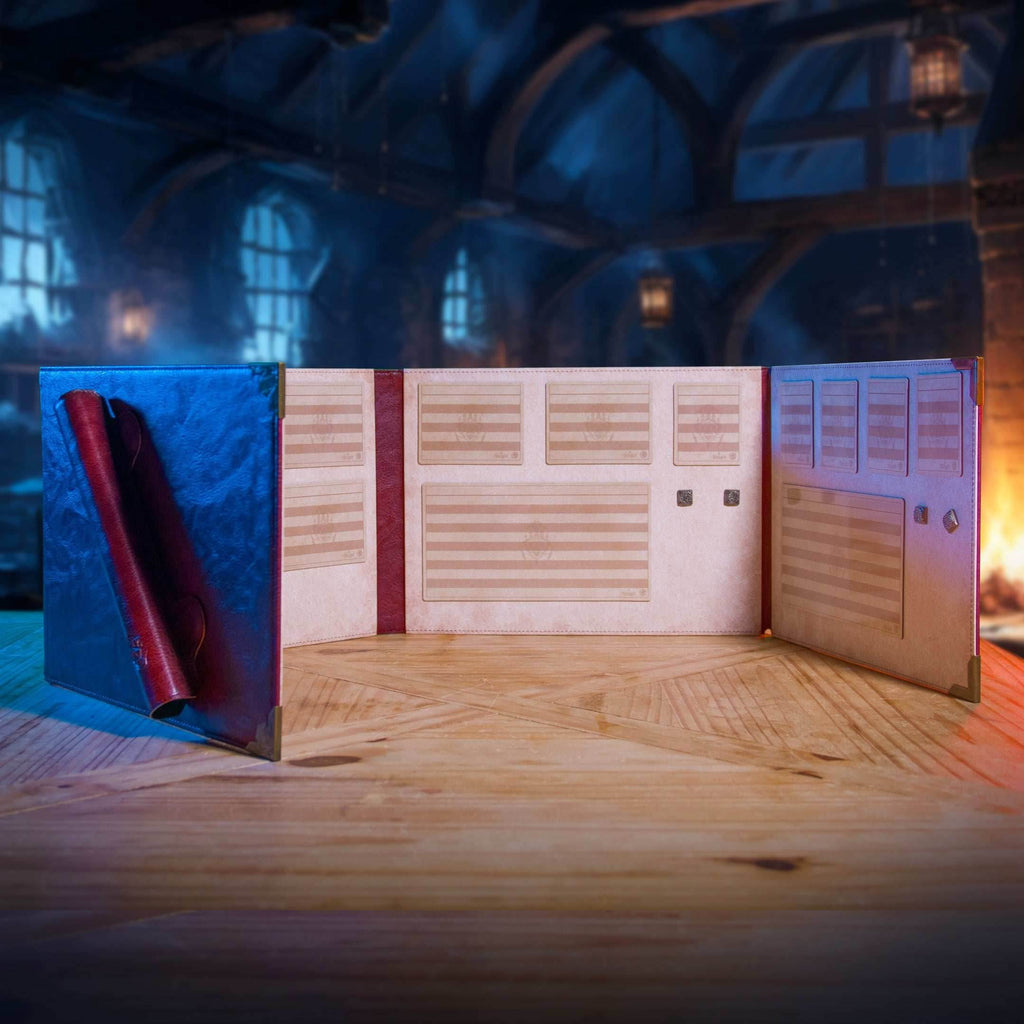 Ultimate Game Master Screen - Magnetic Modular DM Screen for D&D, Pathfinder & TTRPGs - Landscape / Red
