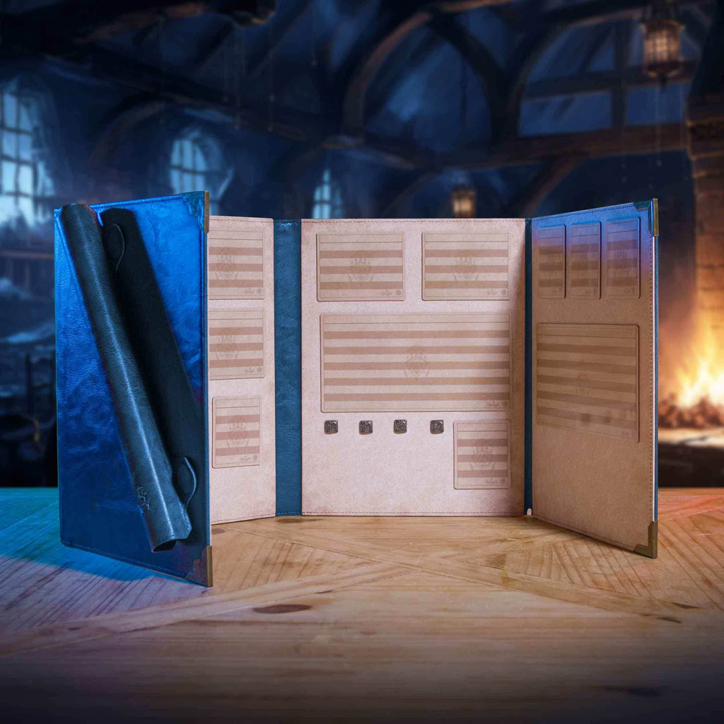 Ultimate Game Master Screen - Magnetic Modular DM Screen for D&D, Pathfinder & TTRPGs - Portrait / Blue