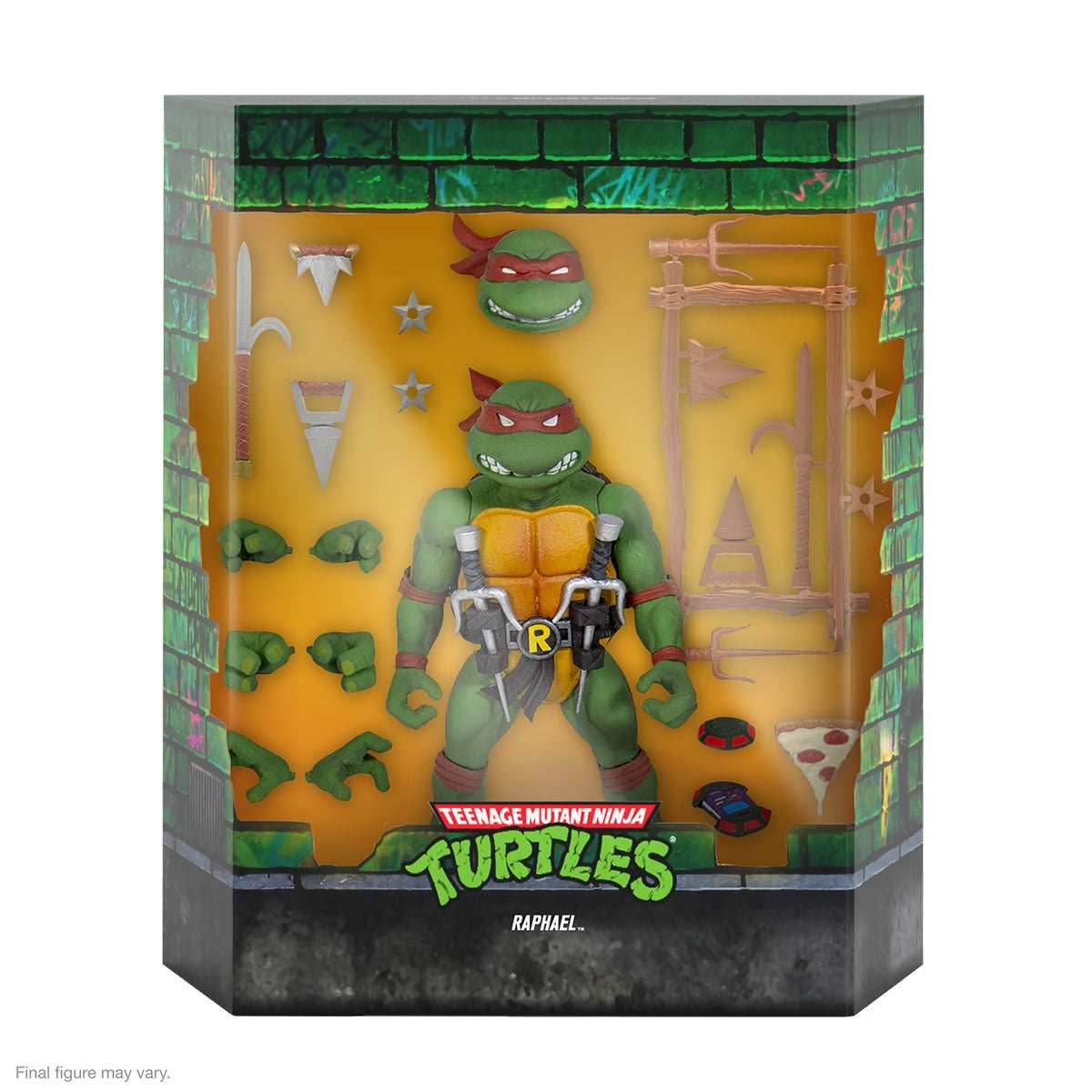 Super7 x Teenage Mutant Ninja Turtles Ultimates Raphael V2 Action Figure TMNT - 