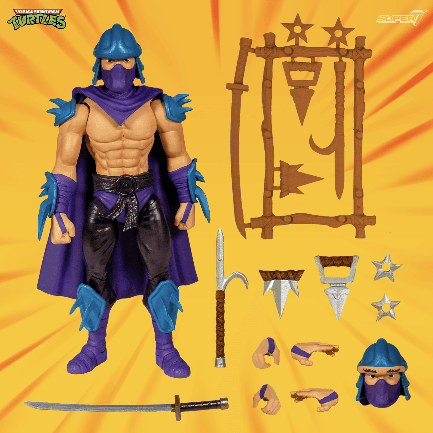 Super7 x Teenage Mutant Ninja Turtles Ultimates Shredder Wave 2 Action Figure TMNT - 