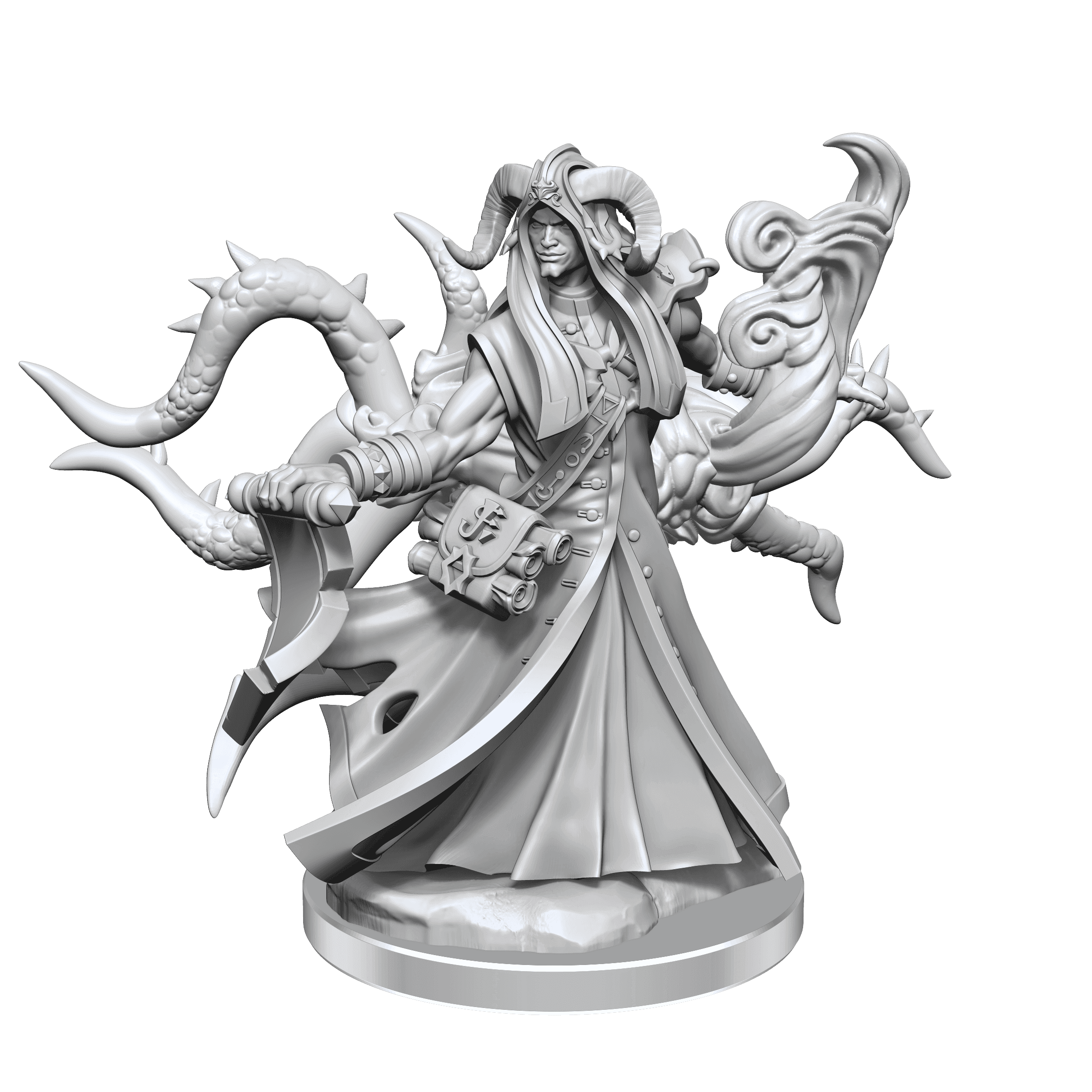 D&D: Frameworks - Tiefling Warlock Male - 