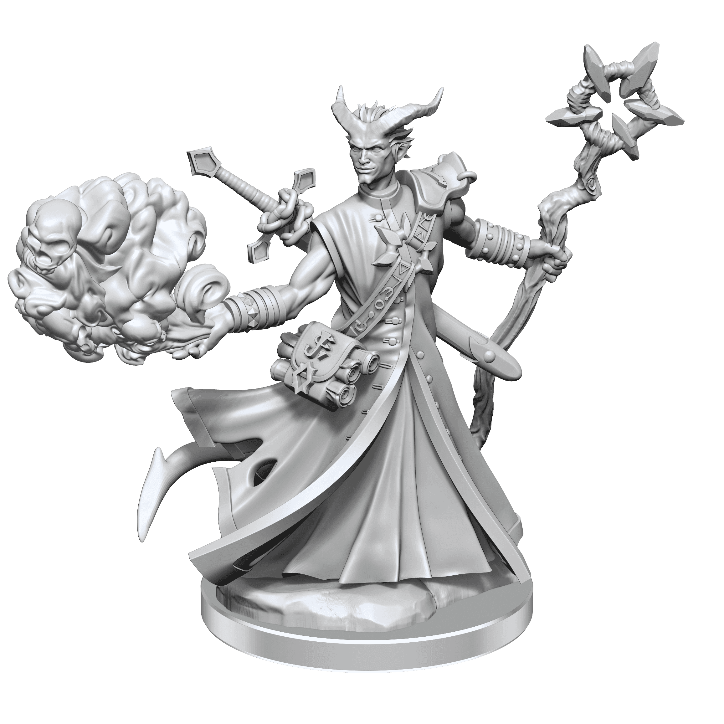 D&D: Frameworks - Tiefling Warlock Male - 