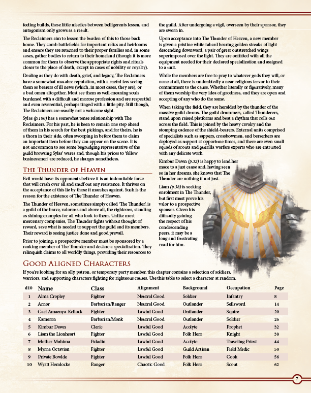 Ultimate NPCs: Warfare Hardcover (5E)