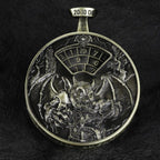 Unique Metal DND Spinning Dice Pocket Watch
