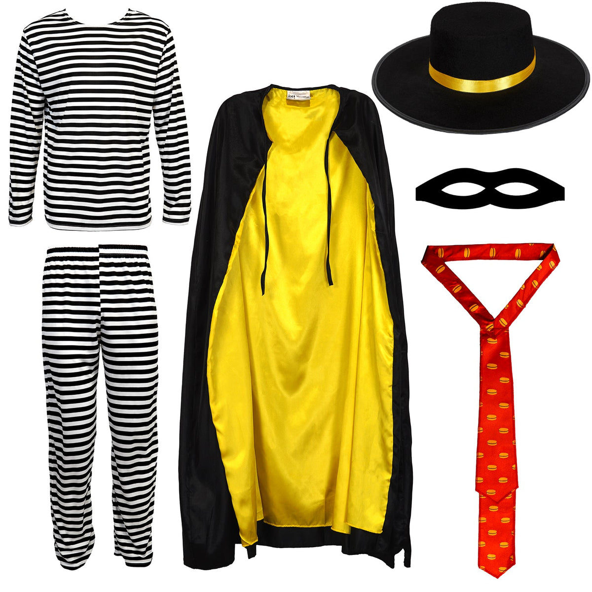 Funny, Hamburglar Thief Adult Costume, Halloween