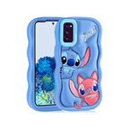 Snug & Stylish: Samsung Silicone Hug Case - blue / Samsung A03S US version