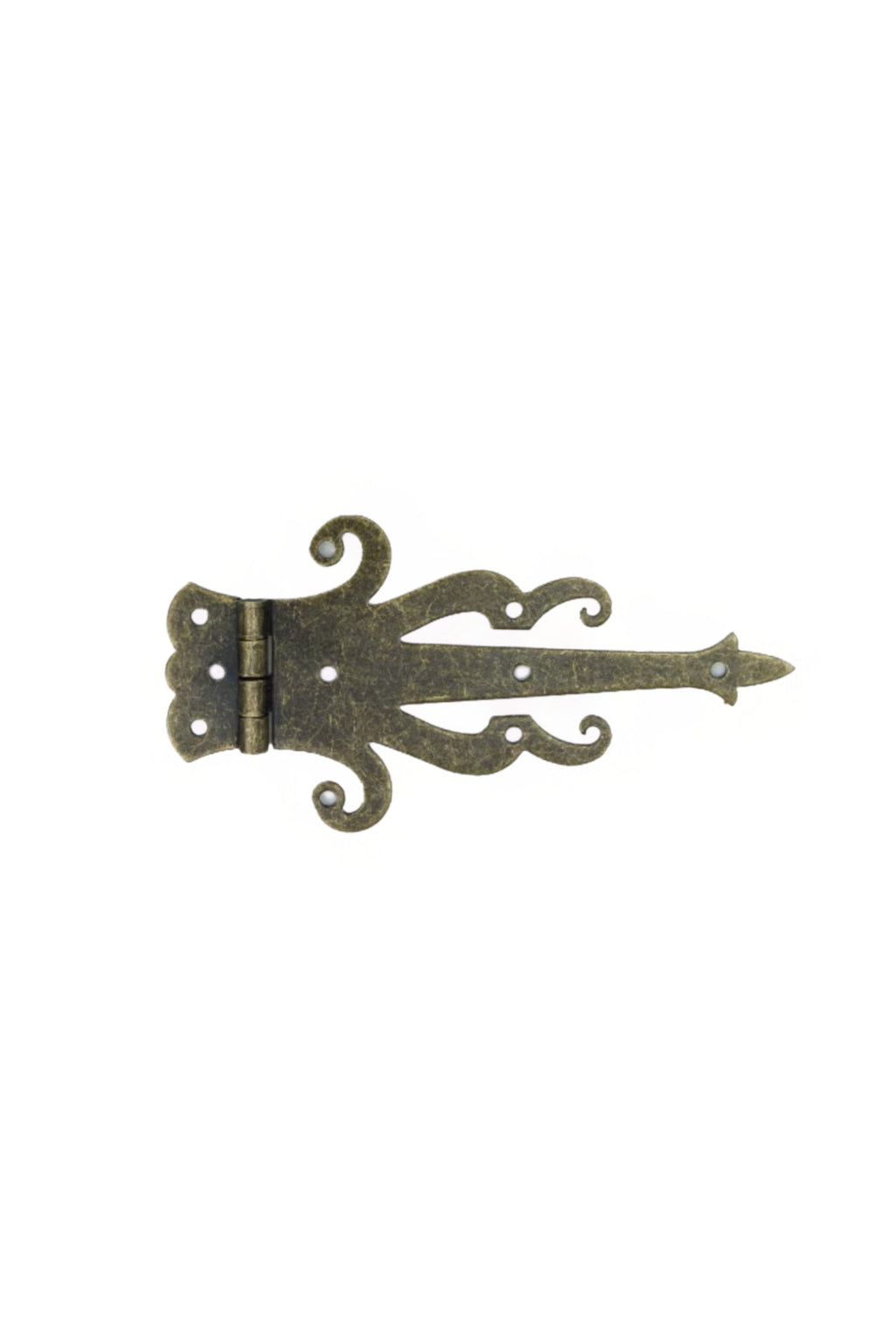 5" Medieval Decorative Bronze Finish Strap Hinges - Set of 2