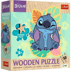 Trefl Kids Wood 50 Piece Wooden Contour Puzzle" - Happy Stitch / Disney Lilo&Stitch