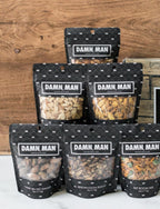 Manly Mixed Nuts Box – 6 Gourmet Nut Varieties | Handcrafted & Kettle-Cooked Snacks