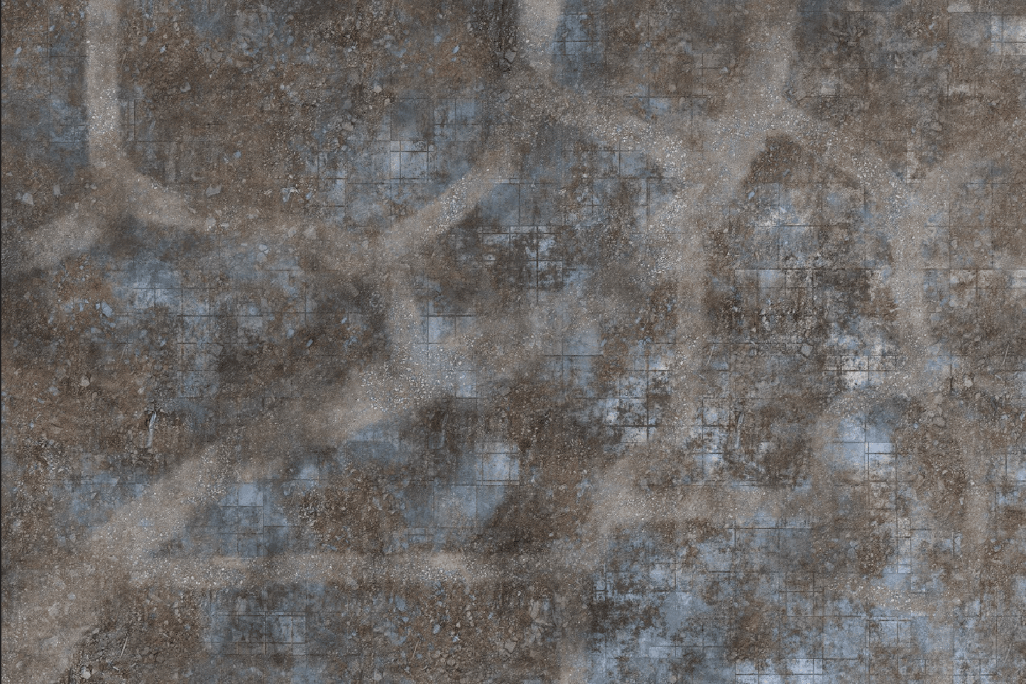 Urban Ruins - Neoprene Battle Mat - Warhammer, AoS, 40K, Kill Team, MCP, Shatterpoint, Legion, Deadzone, More - 22x30