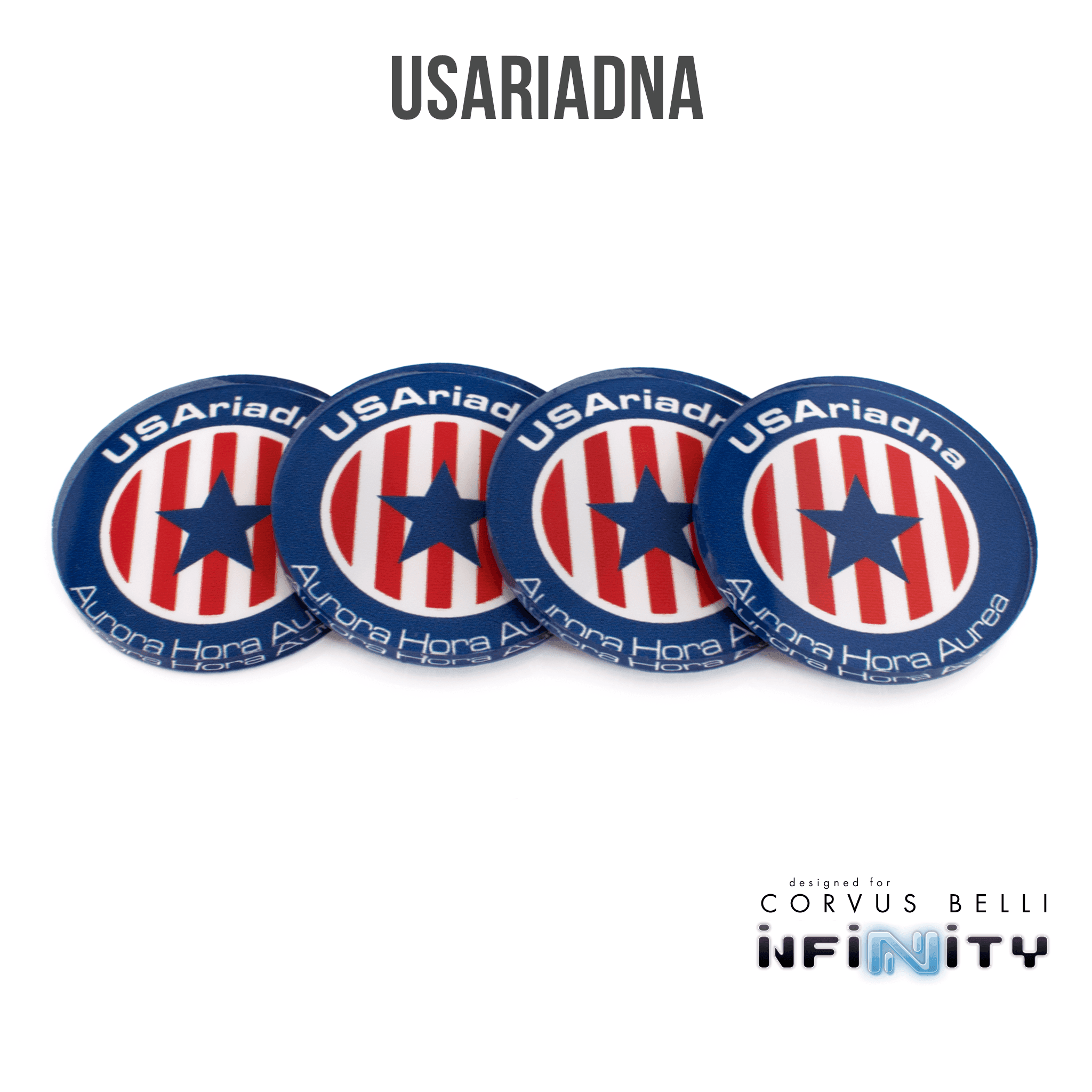 Infinity Faction Command Tokens - Aleph