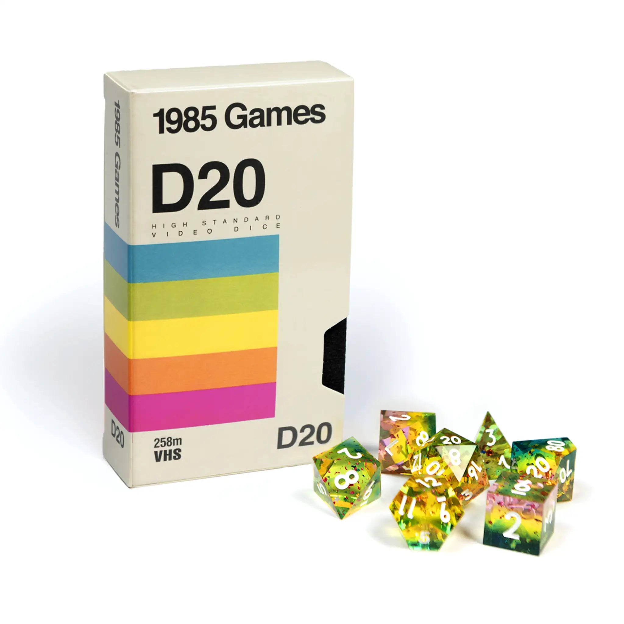 VHS Sharp Edge Dice - Rainbow Bright