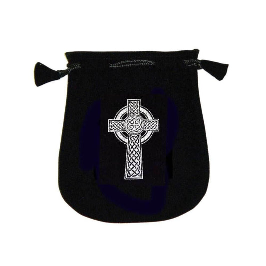 Velvet pouch - Celtic Cross - 