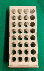Vertical Paint Rack, Half - 26mm, For Vallejo and Army Painter Style Dropper Bottles - 