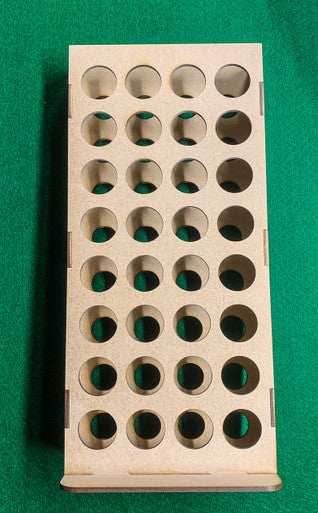 Vertical Paint Rack, Half - 26mm, For Vallejo and Army Painter Style Dropper Bottles - 