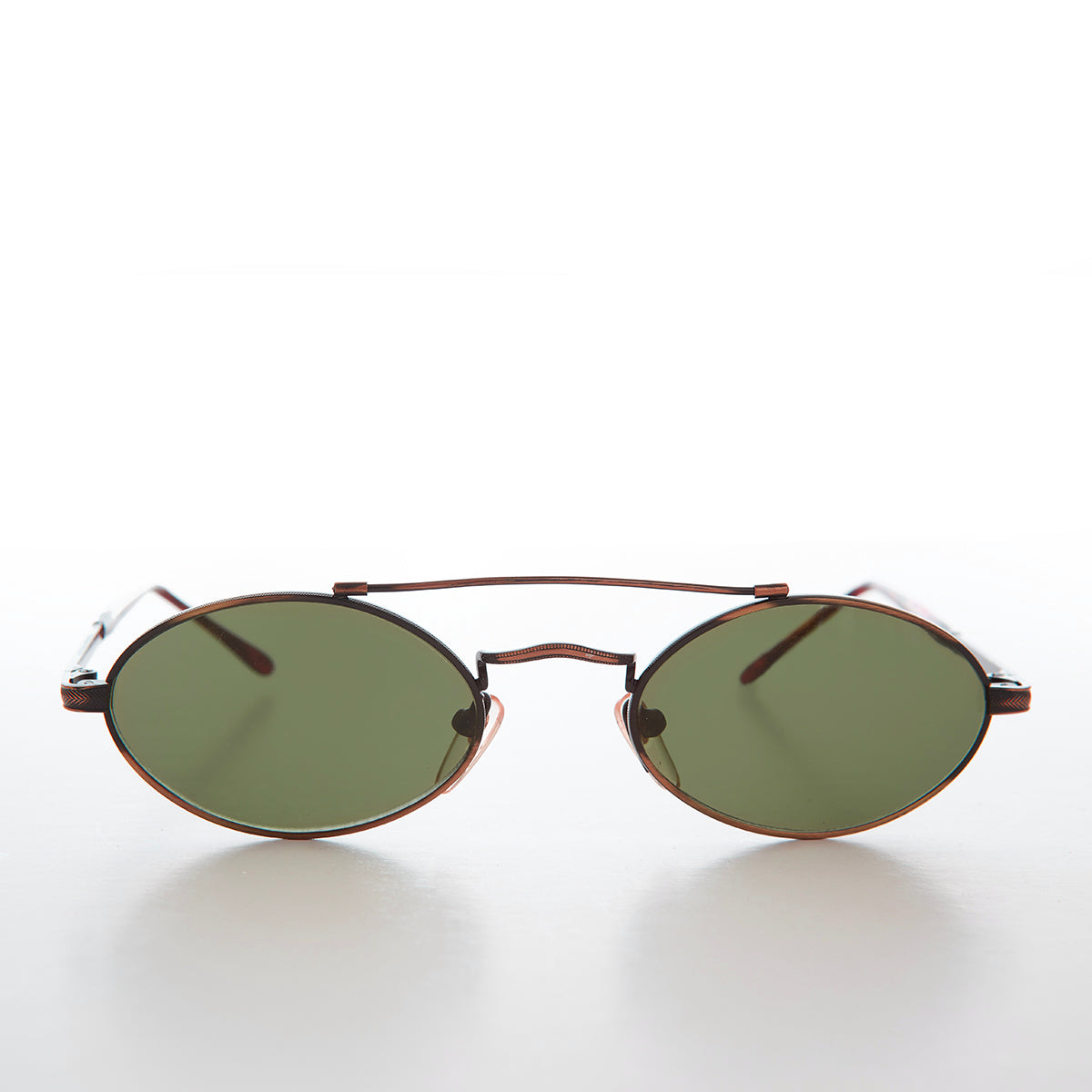Gothic Oval Steampunk Vintage Sunglasses - Wink