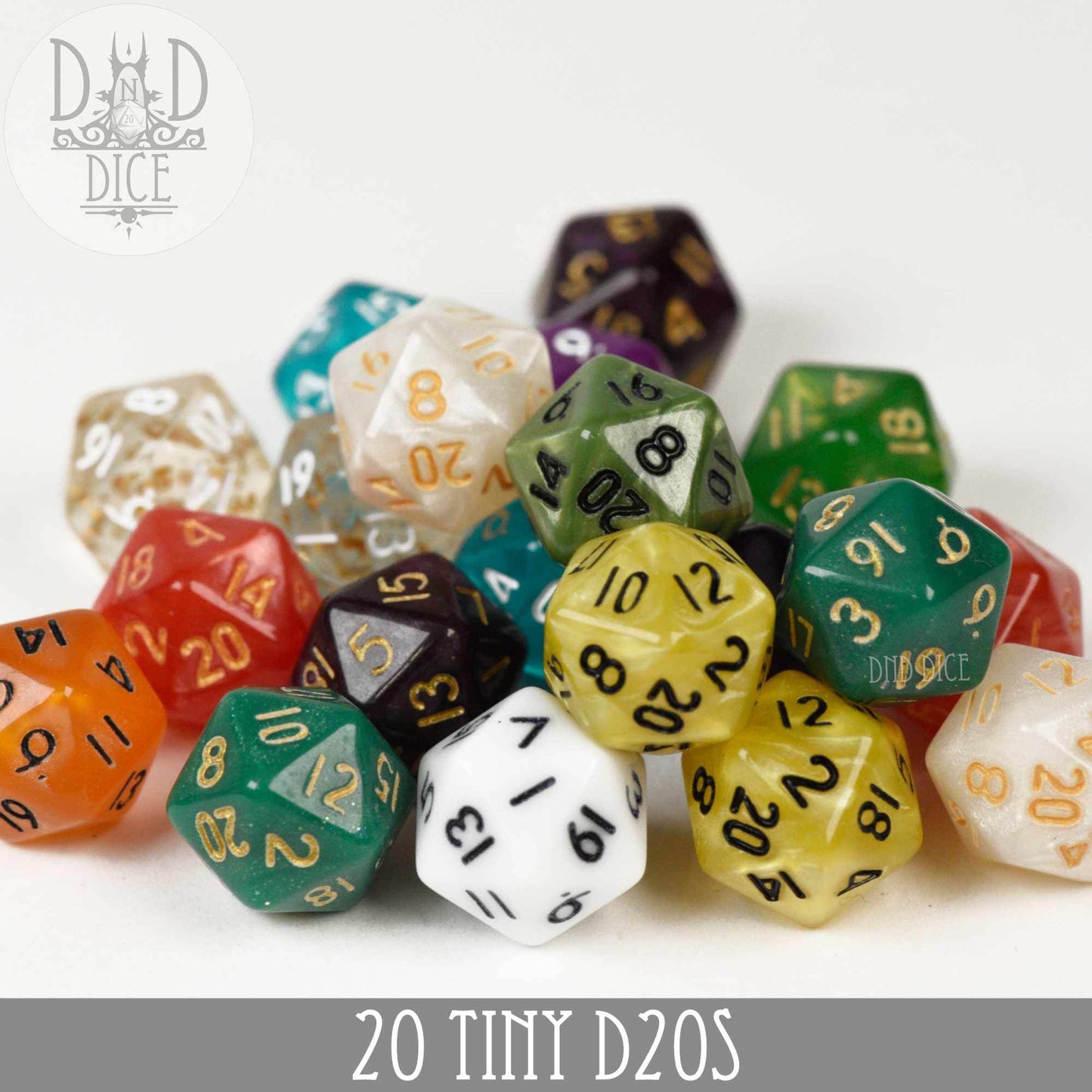 20 Tiny D20s - 