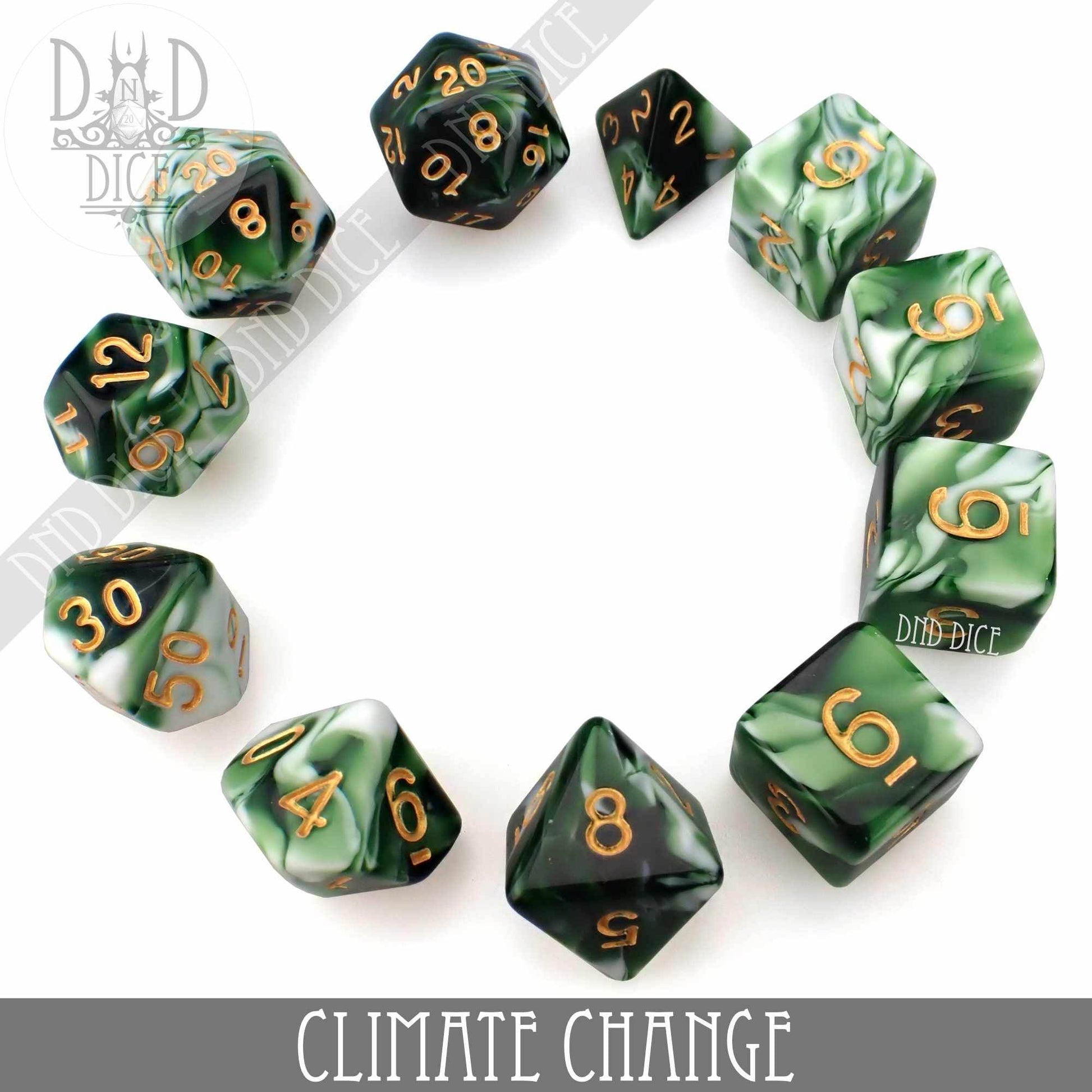 Climate Change 7 or 11 Dice Set - 7 Dice Set