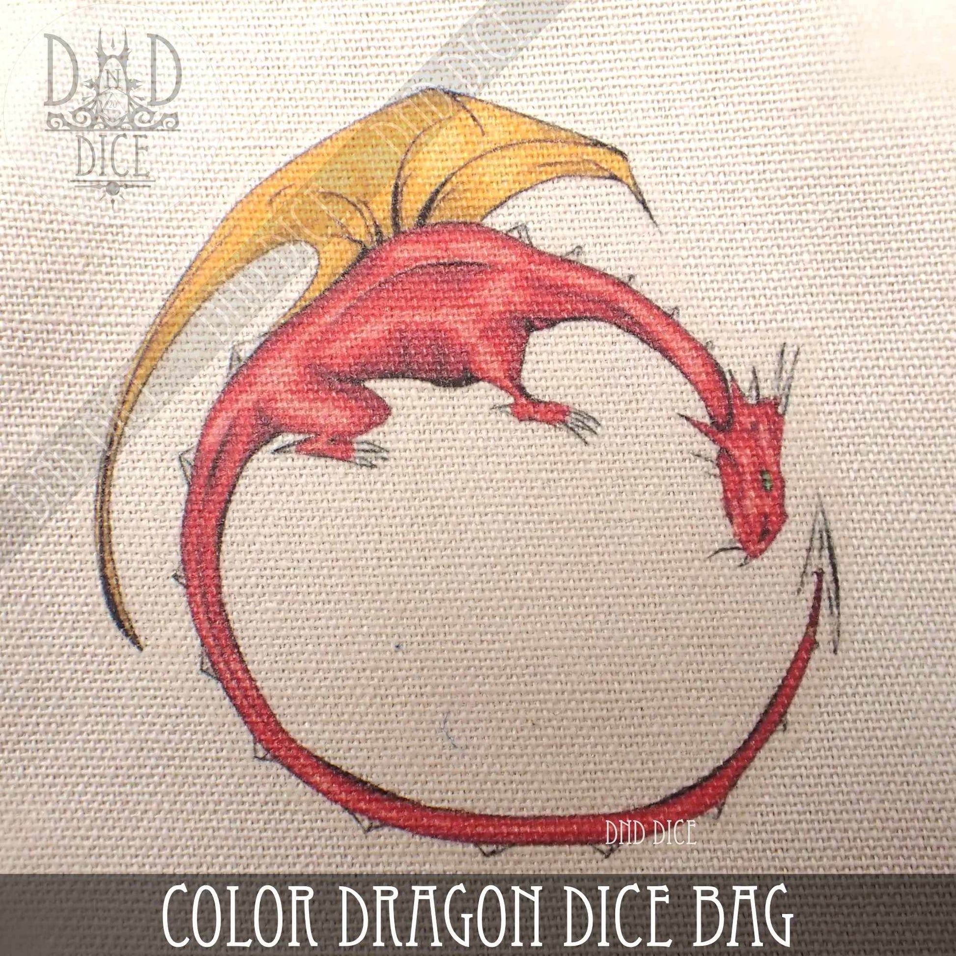 Color Dragon Dice Bag - 