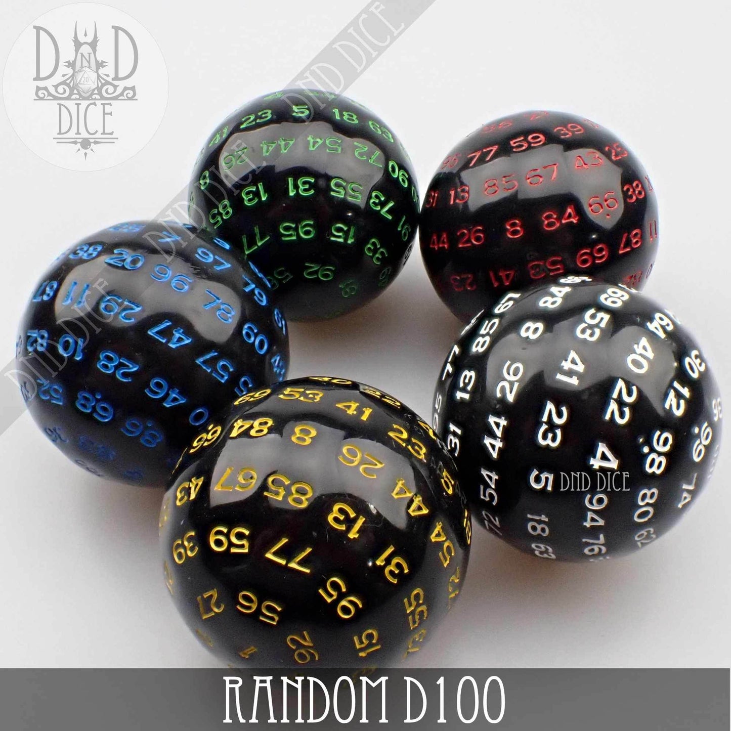 D100 Single Oversize Dice (Random Color) - 