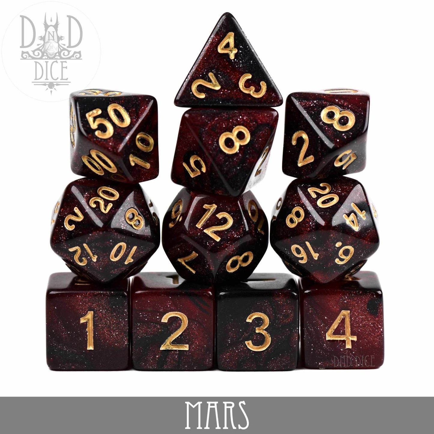 Mars Galaxy 7 or 11 Dice Set - 11 Dice Set