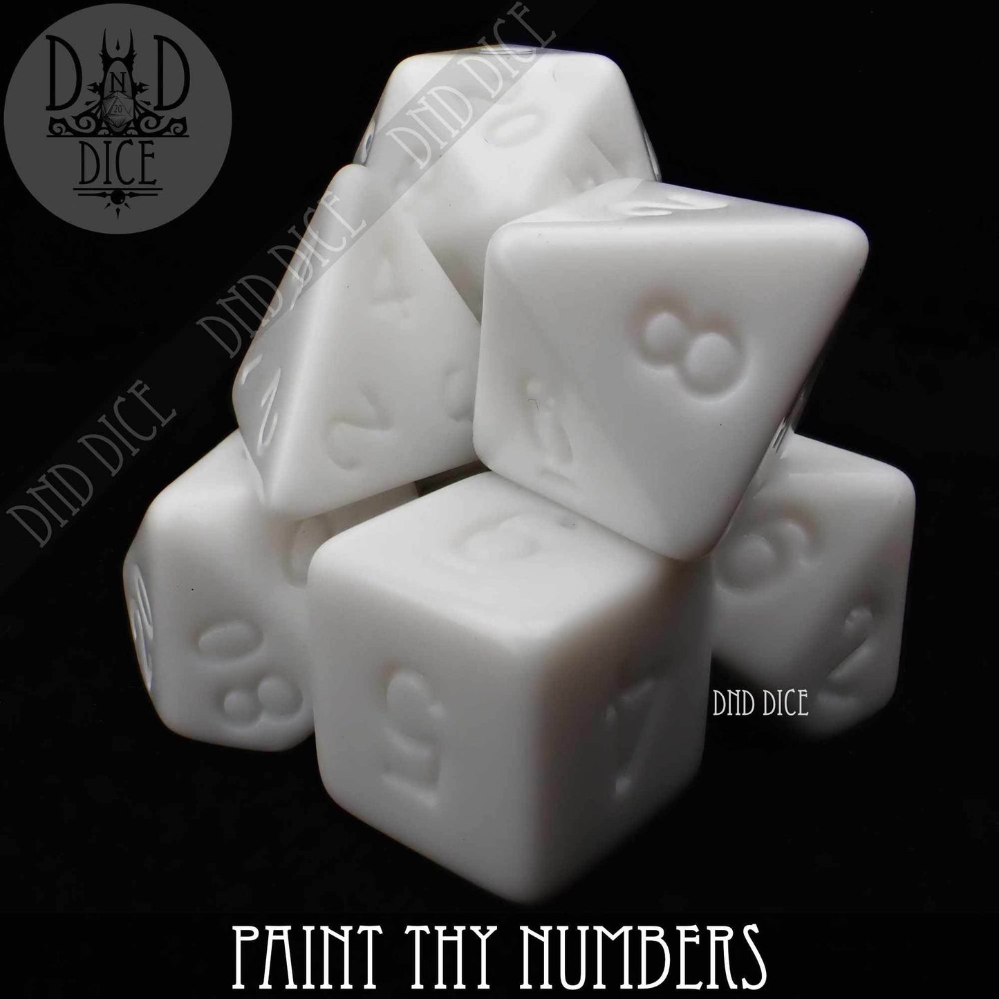 Paint Thy Numbers Dice Set - 