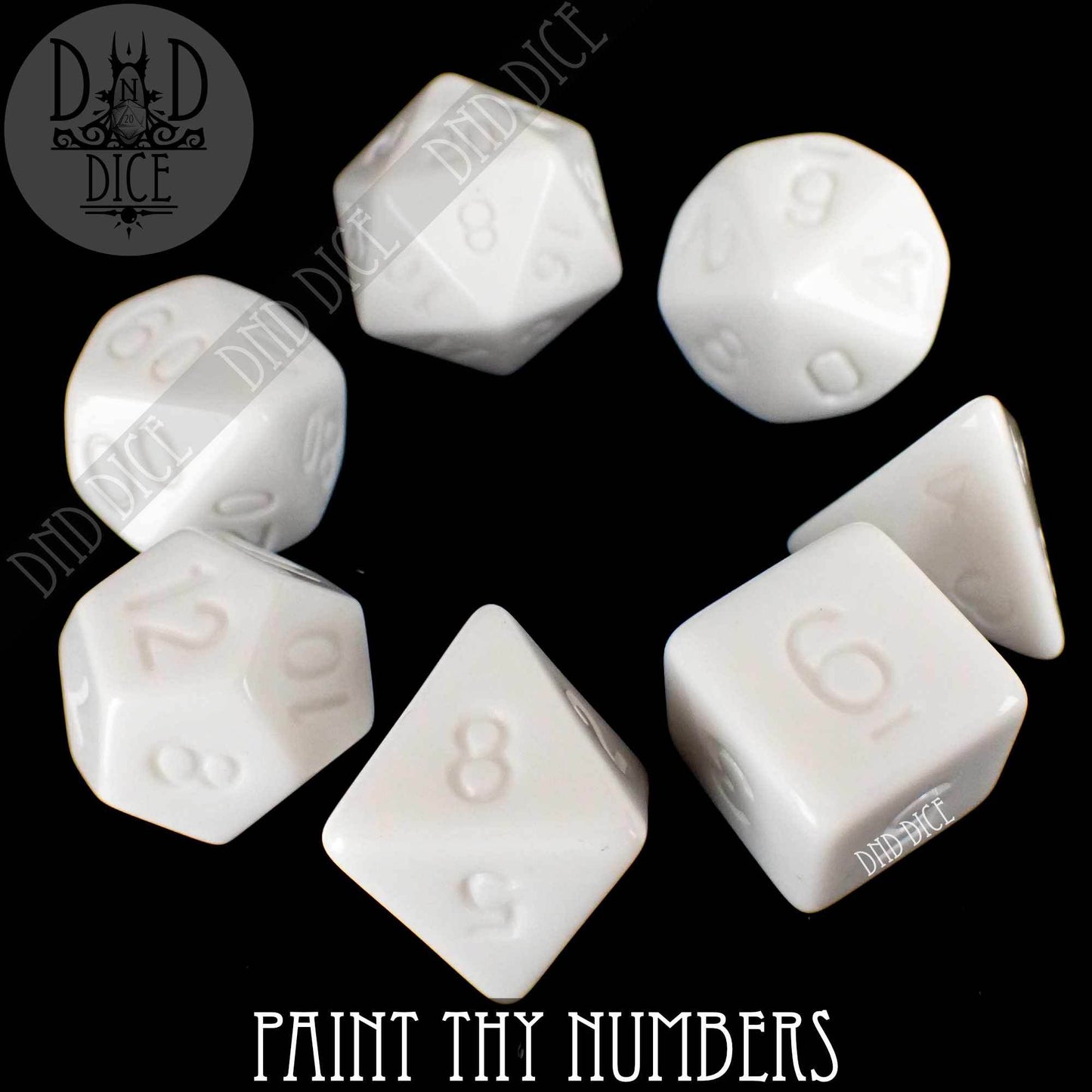 Paint Thy Numbers Dice Set - 
