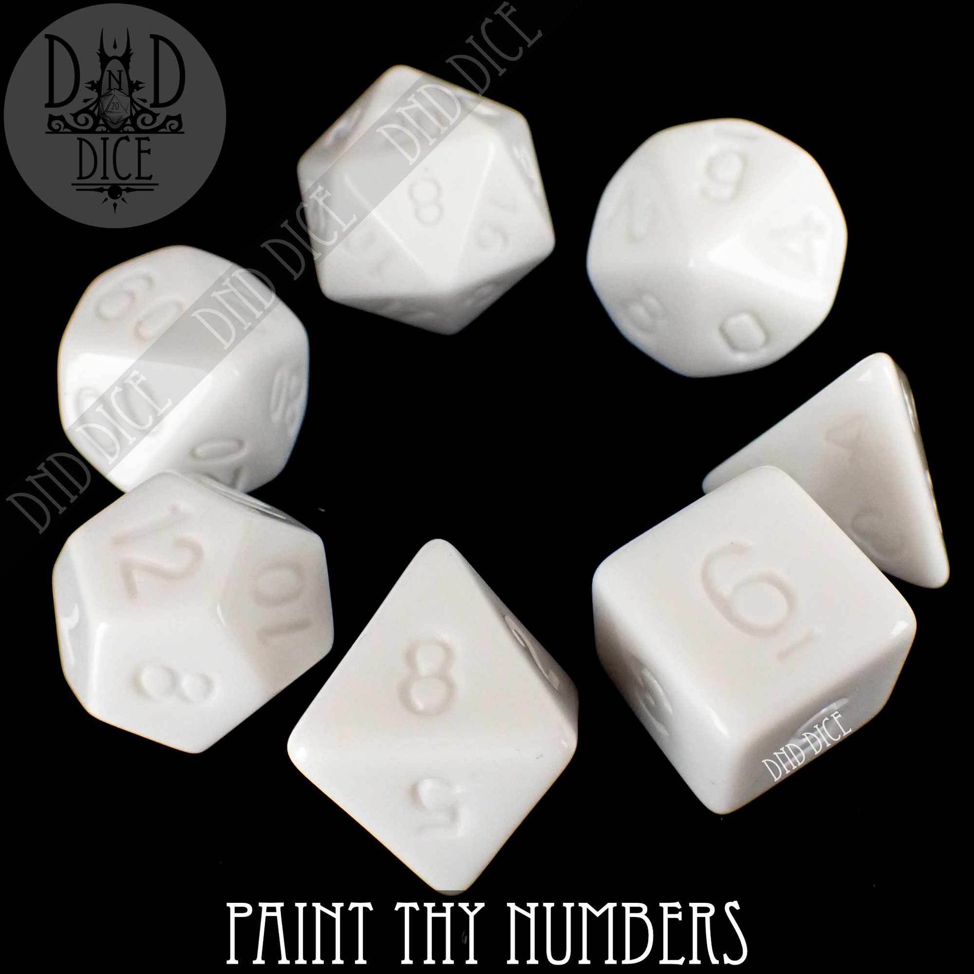 Paint Thy Numbers Dice Set - 