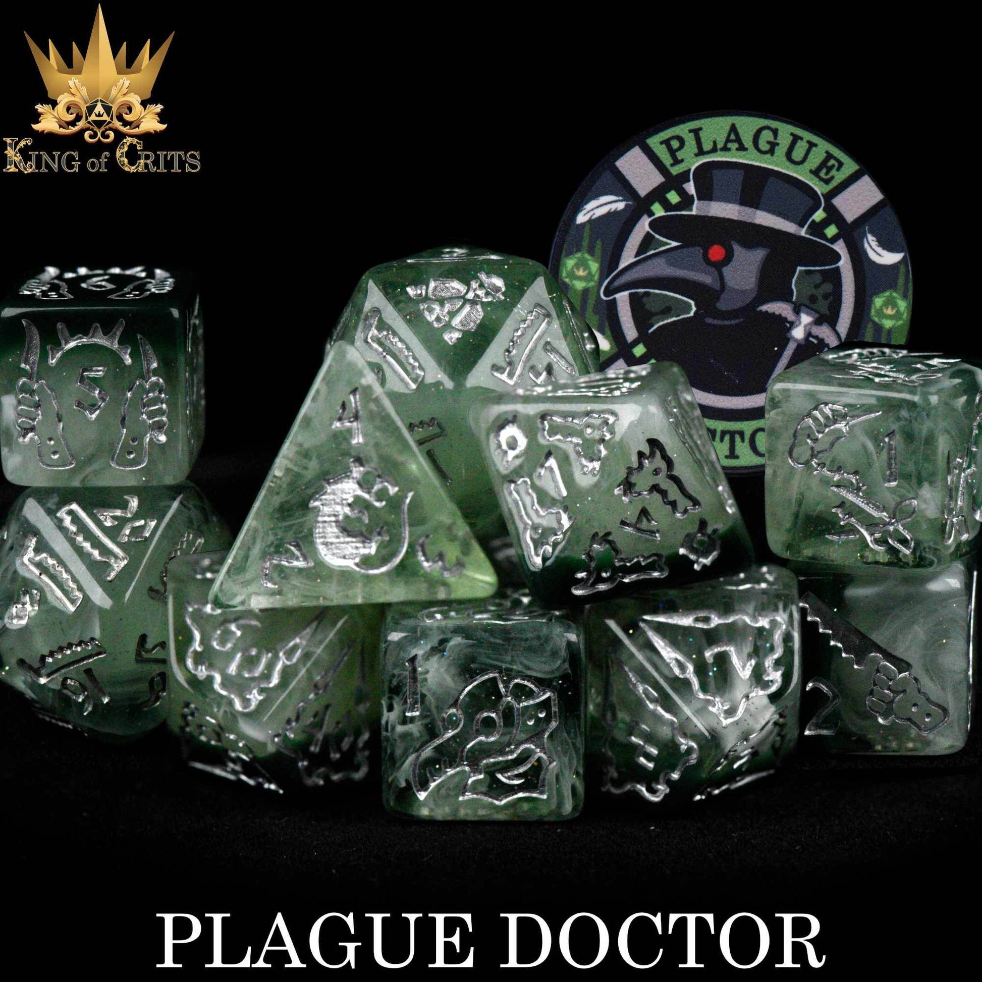 Plague Doctor 11 Dice Set - 