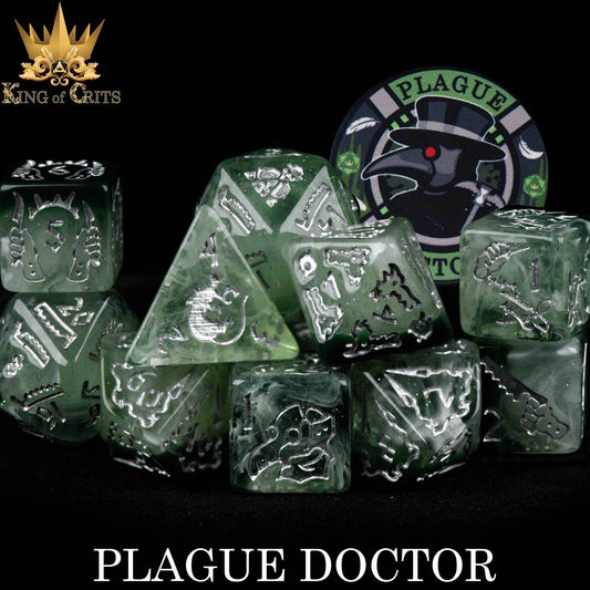 Plague Doctor 11 Dice Set - 