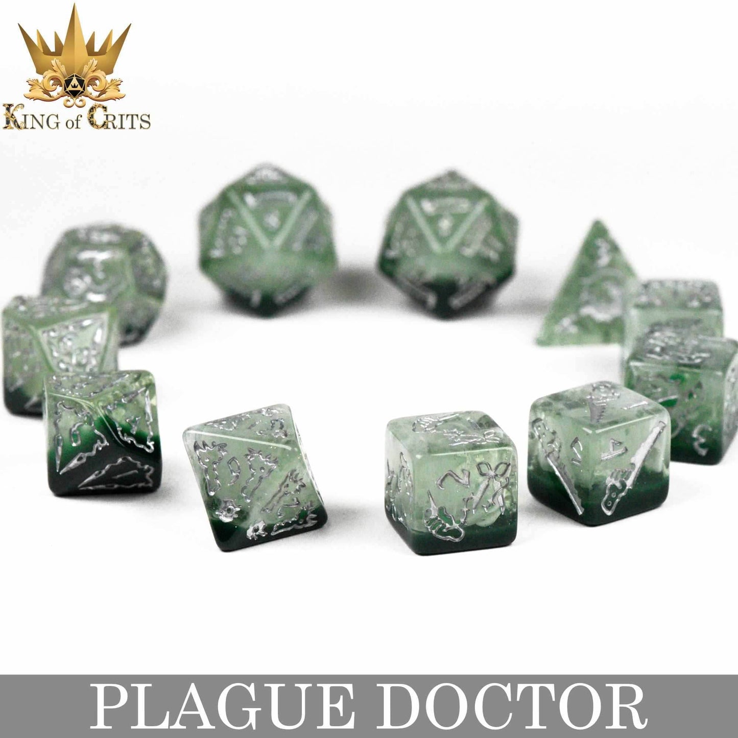 Plague Doctor 11 Dice Set - 