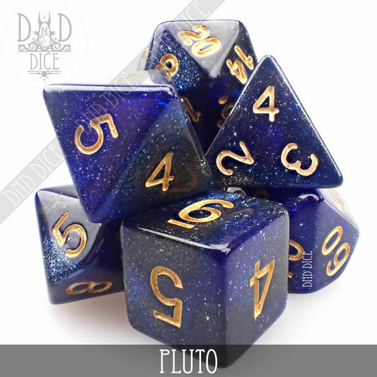 Pluto Galaxy Dice Set - 