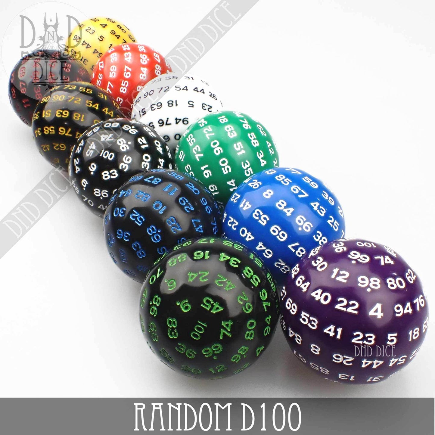 D100 Single Oversize Dice (Random Color) - 