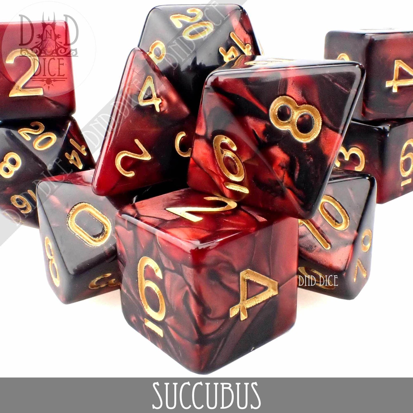 Succubus 7 or 11 Dice Set - 11 Dice Set