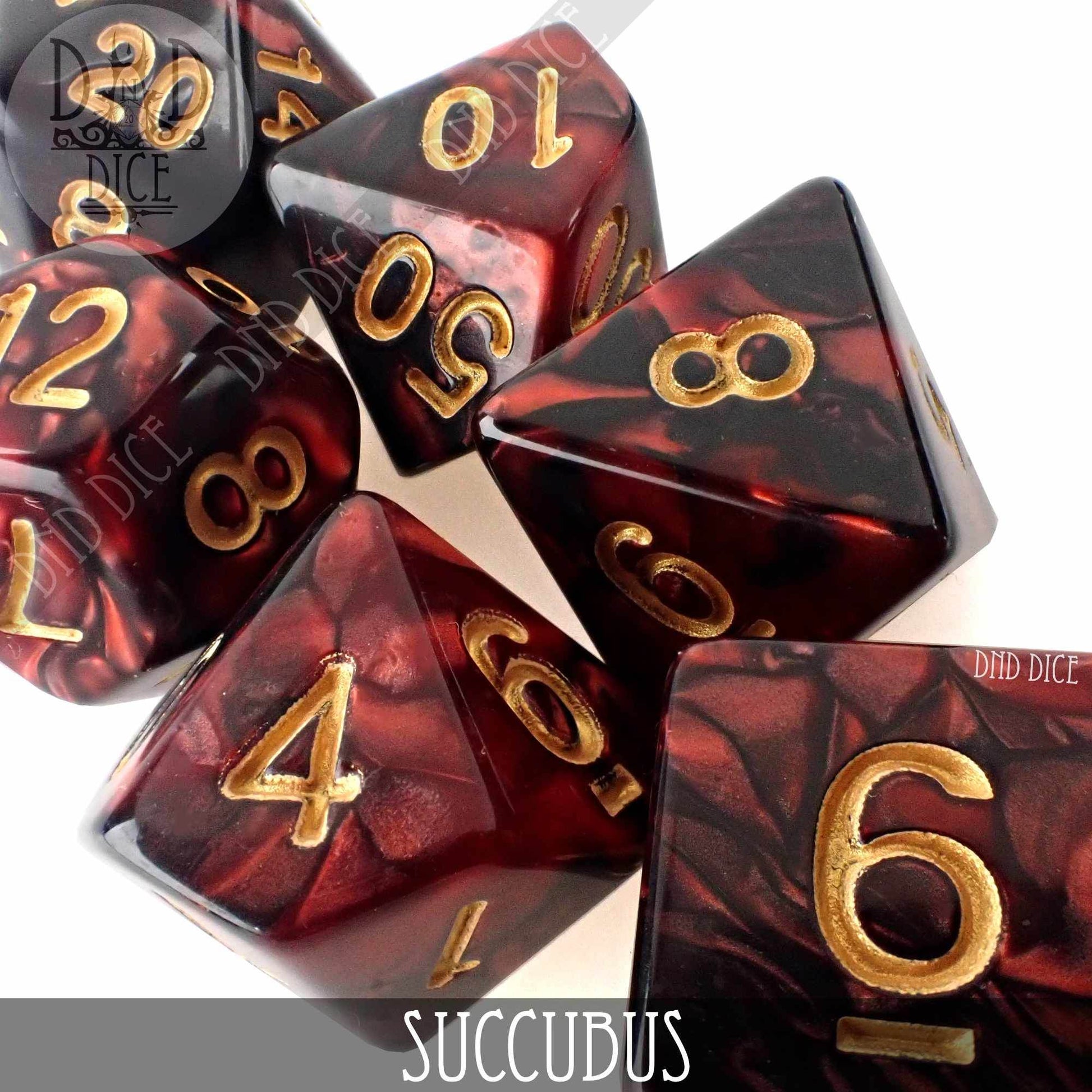 Succubus 7 or 11 Dice Set - 7 Dice Set