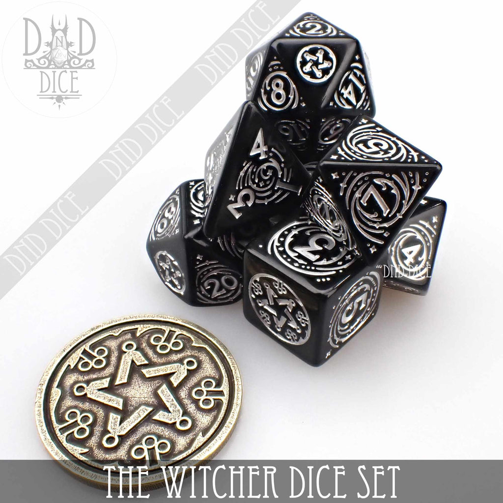 The Witcher Dice Set and Coin - Yennefer