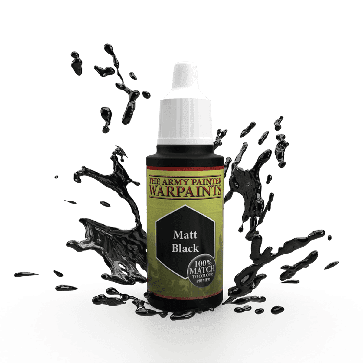 Army Painter Warpaints: Matt Black 18ml - 
