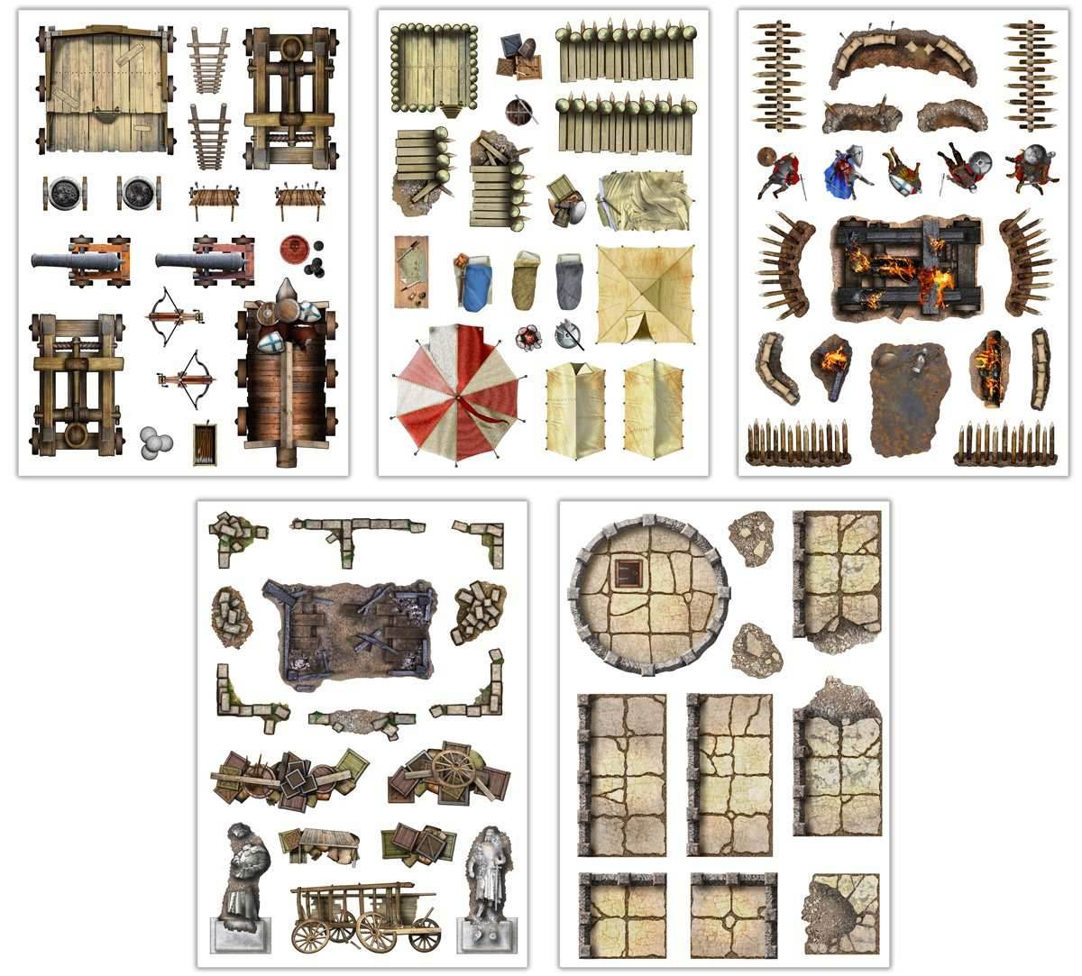 Battle Mats: Add On Scenery - War & Siege - 