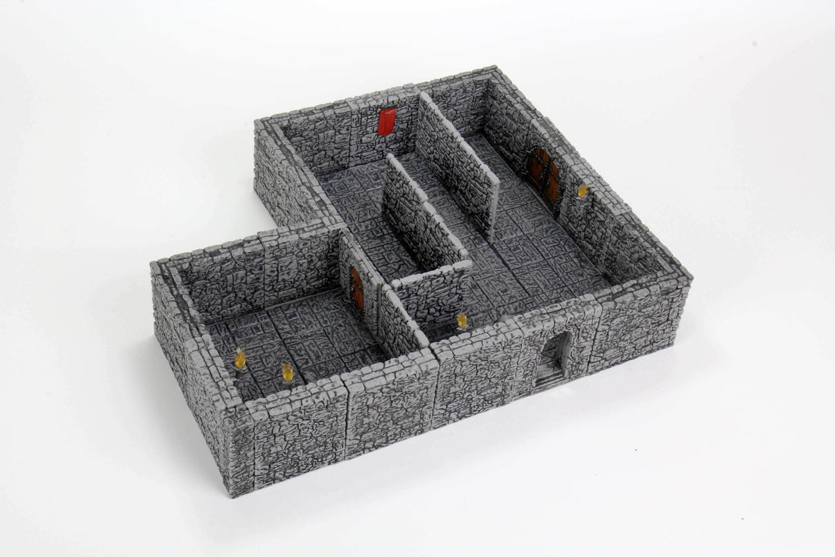 WarLock Tiles: Dungeon Tiles II – Full Height Stone Walls - 