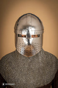 Spangenhelm with Facial 2mm Polished