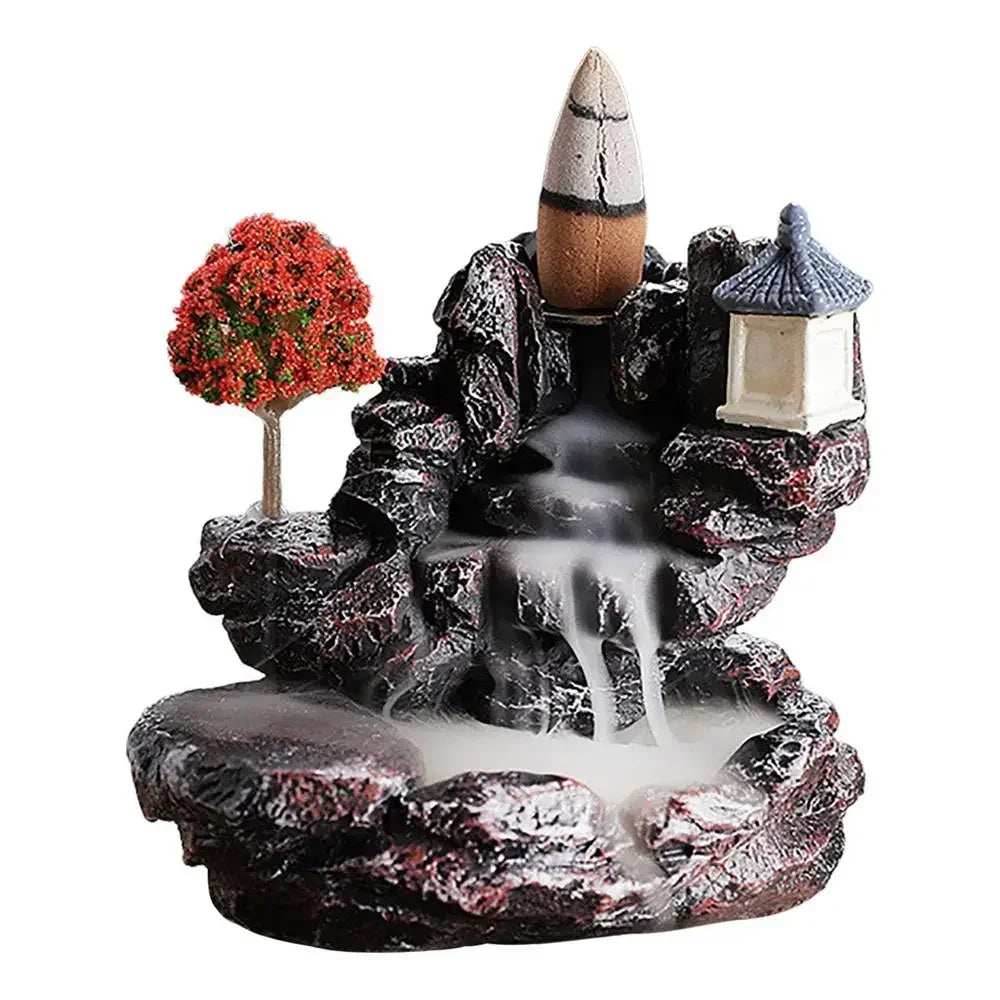 Waterfall Backflow Incense For Home And Office Decoration With Incense Cones - 1pcs