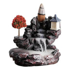 Waterfall Backflow Incense For Home And Office Decoration With Incense Cones - 1pcs