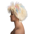 Weird Beauty Doll 1980's Short Hair Punk Halloween Cosplay Costume Blonde Wig