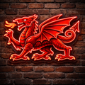 Welsh Dragon Heraldry LED Neon Sign