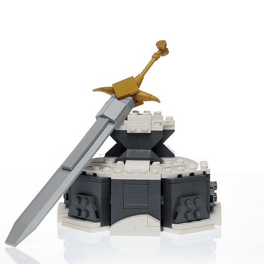 Custom Sword in the Stone MOC made using LEGO elements - 