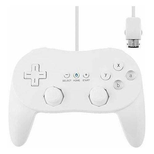Wired Classic Controller (2) - White (Pro Style) - Wii & Wii-U - Role-Players