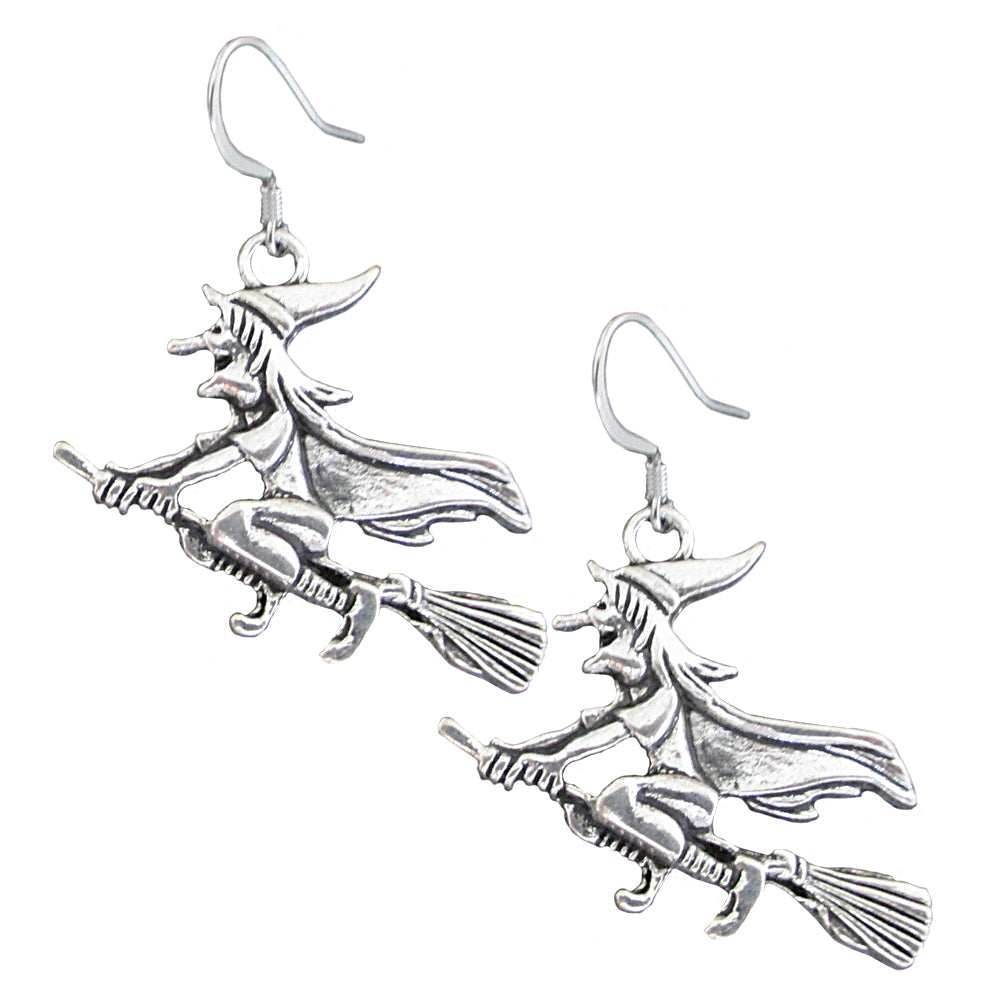 Flying Witch Earrings - 