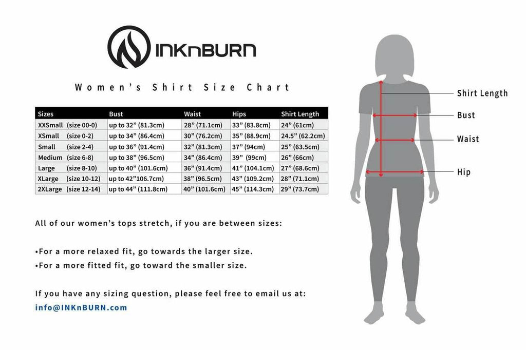 INKnBURN Women's Black Panther Tech Shirt (XS, S) - X-Small / Copper